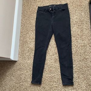 Black, high rise, super skinny